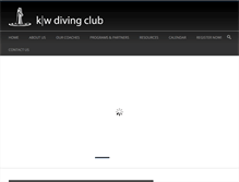 Tablet Screenshot of kwdivingclub.org